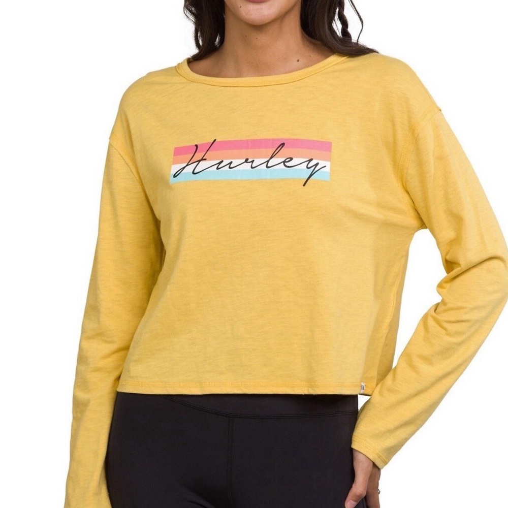 Hurley | Logo Long Sleeve Crop Tee